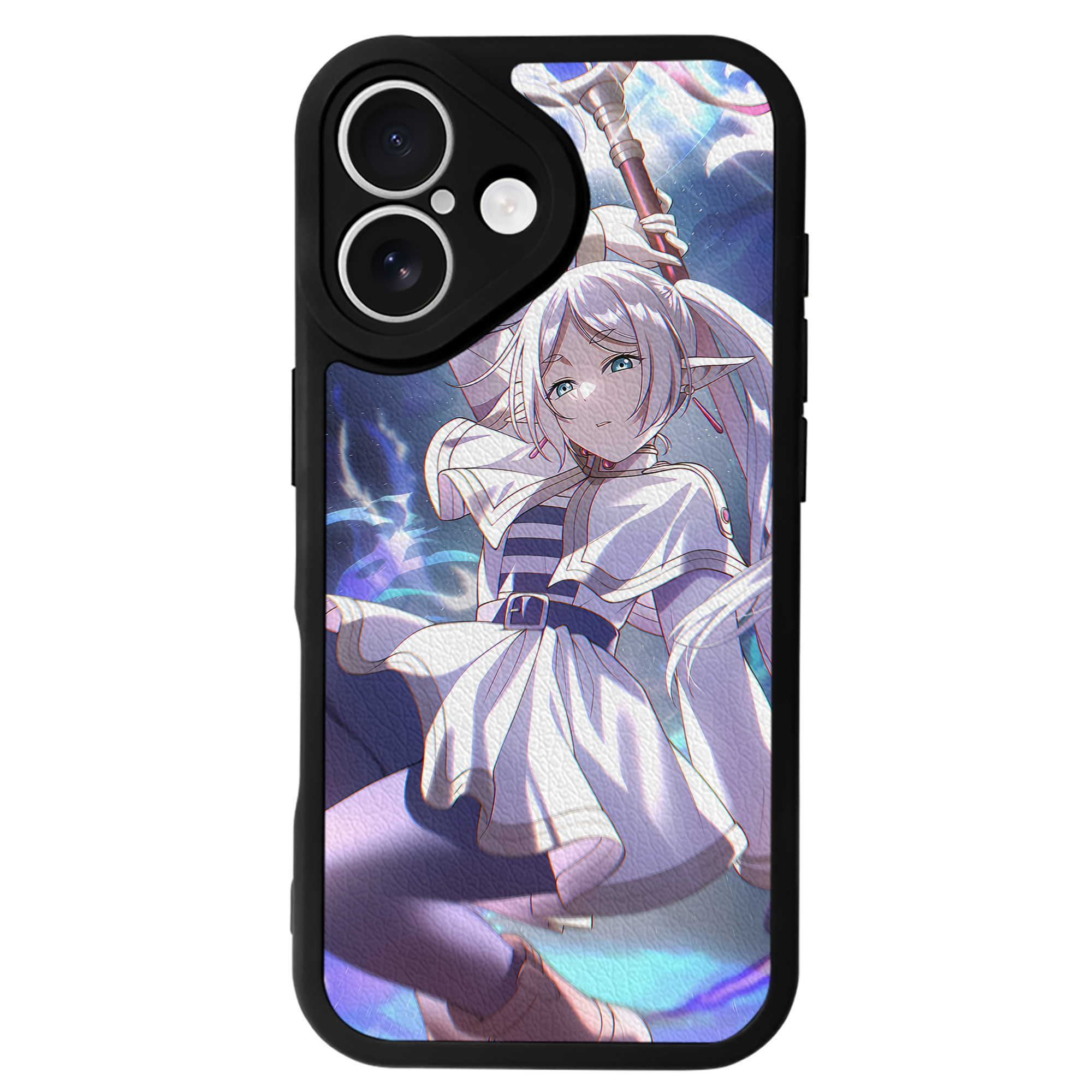 （画像用） 葬送のフリーレン Frieren 【iPhone 16シリーズ対応】シリコンスマホケース（レザー調） 材質：シリコン